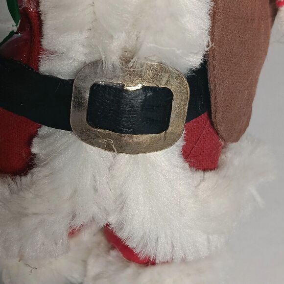 Vintage Santa Claus Paper Mache & Resin Figurine Decore Book Boy of Toys 7.5" - Picture 9 of 13